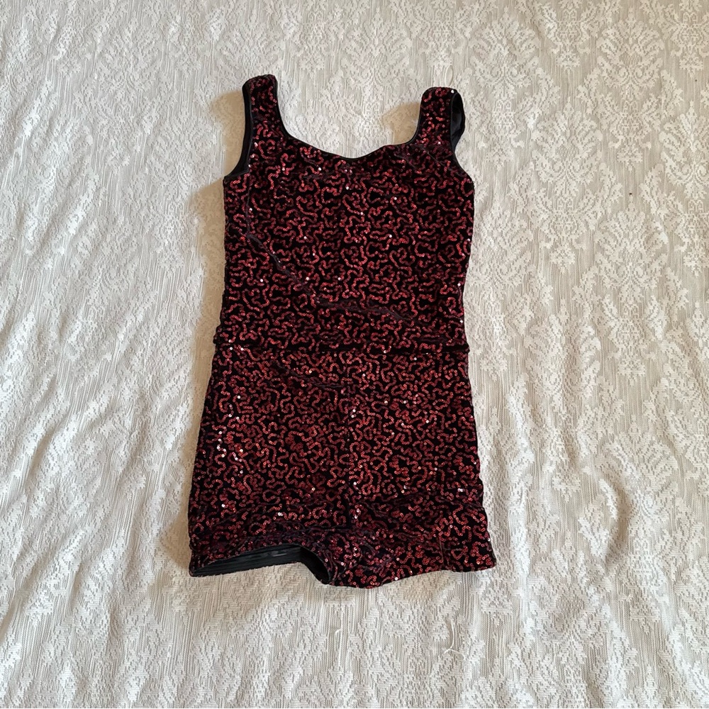 Tenth House Black & sequined  dance unitard costume